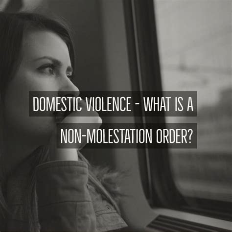 Domestic Violence – What is a Non-Molestation Order? - Poole Alcock