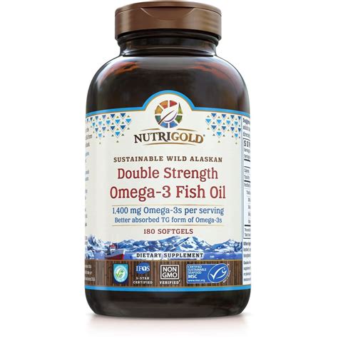 #1 Omega 3 Fish Oil Capsules - Triglyceride Omega-3 Gold 1000mg 180 ...