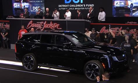 World’s First 2025 Escalade IQ Sells for Over Half a Million Dollars ...