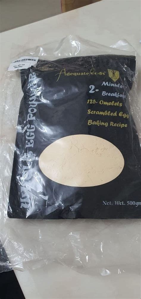 Adequate Foods Whole Egg Powder Pack of 2 (500 gm+ 500 gm) No Additives ...