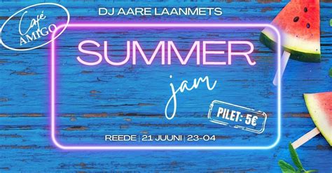 Summer Jam @Cafe Amigo, Viru väljak 4, 10111 Tallinn, Estonia, 21 June ...