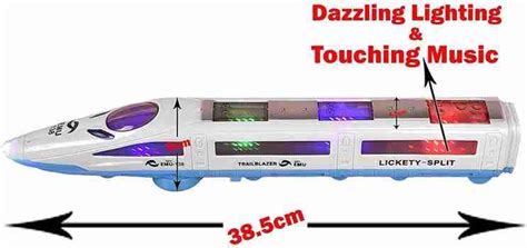 MADDYGROUP Emu Speed Train With 3D Lights & Music|360 Degree With Bump ...