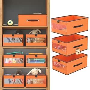 Kuber Industries (Pack of 3) Storage Box | Wardrobe Organizer | Closet ...