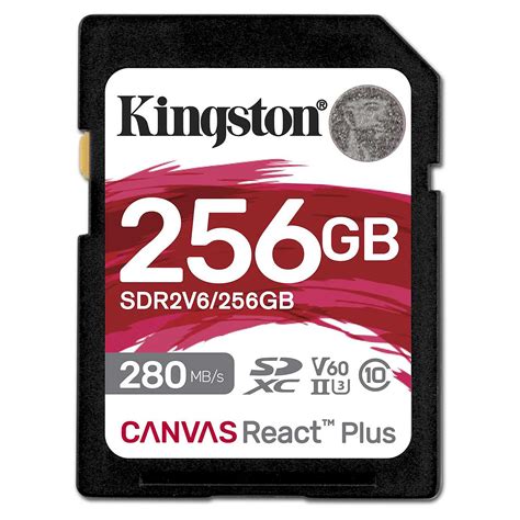 Kingston SD Canvas React Plus V60 SDR2V6/256GB - Carte mémoire - LDLC