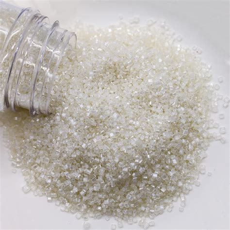 Amazon.com: LEBERY Sanding Sugar White Edible Sugars Sprinkles Sanding ...