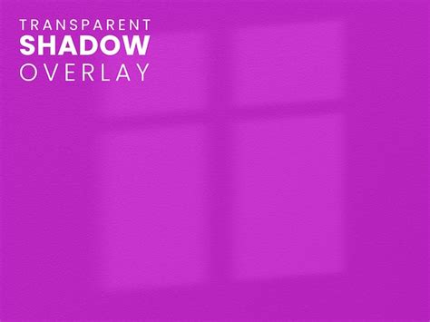 Modèle de superposition d'ombre de fenêtre transparente | PSD Gratuite