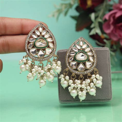 Kundan Earrings | Buy Artificial Kundan Earrings On Wholesale