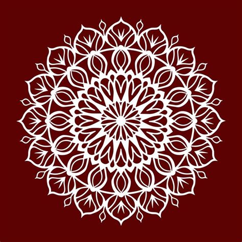 Simple line art floral mandala design | Premium AI-generated vector