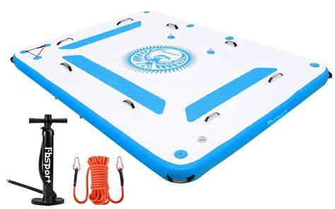 Buy FBSPORT Inflatable Floating Dock Mat, 6 x 5 ft Inflatable Water ...