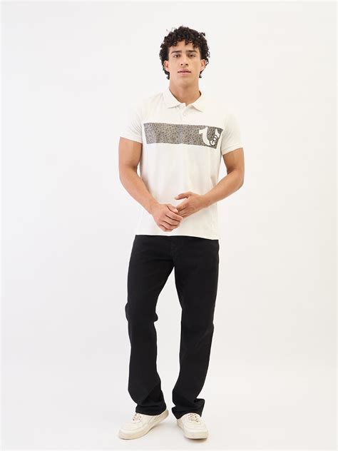 True Religion Men Cream Solid Polo Tshirt – Tshirt for Men | True ...