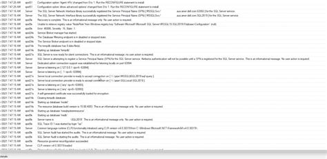 SQL Server Error Log 的图像结果