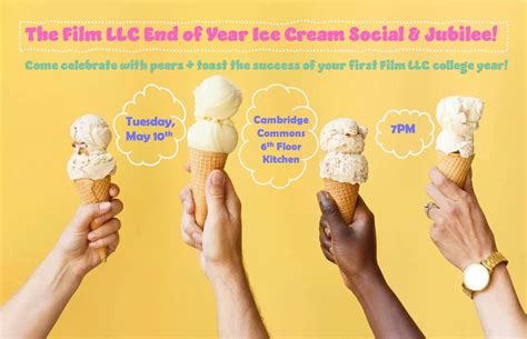 The Film LLC End of Year Ice Cream Social & Jubilee!, Cambridge Commons ...