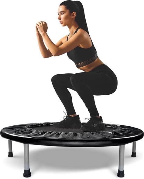Shopster Foldable Mini Trampoline, Fitness Trampoline with Safety Pad ...