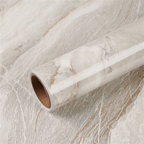 VEELIKE Glossy Beige Gold Liquid Marble Contact Paper – Veelike