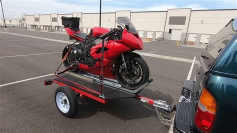 Image result for Ground Level Loading Motorcycle Trailer