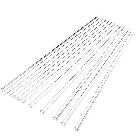 Lehom Glass Tubes 12 Pack 12 inch Glass Tubing Glass Blowing Tubes ...