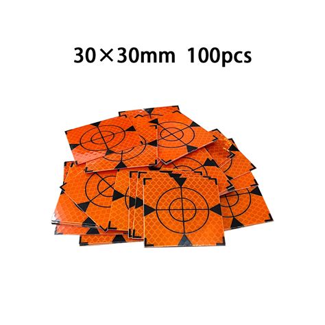 30x30mm Survey Targets Get Noticed: 100-Pack 3M Reflective Orange ...