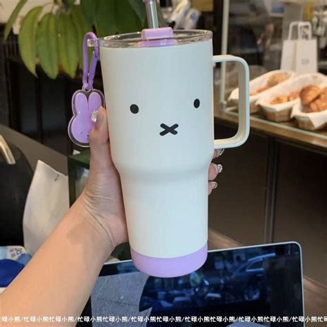 Miffy Stanley tumbler with straw – SiderealKshop