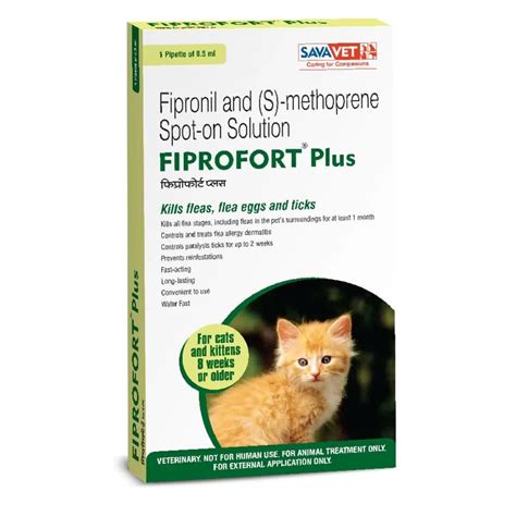 Savavet Fiprofort Plus (Fipronil) Tick and Flea Control Spot On for Ca ...
