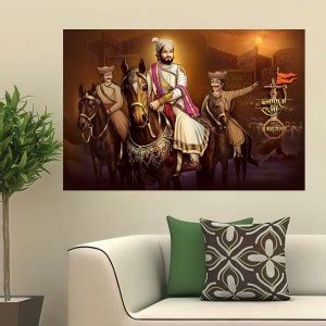 Chattrapati Shivaji Maharaj vinyl sticker poster Fine Art Print ...