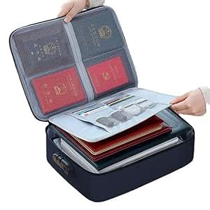 Shree Hari Document Organizer with Safe Code Lock, Storage Pouch ...