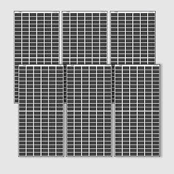 Loom Solar Panel Shark 575W TOPCon Bifacial, N-Type, Dual Glass Black ...