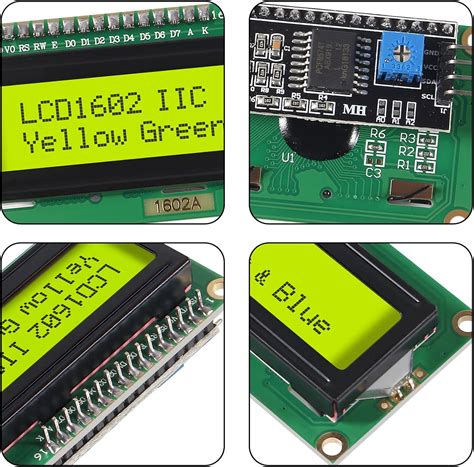 Buy 4Pcs LCD1602 1602 LCD Module Green Screen 16x2 Character LCD ...