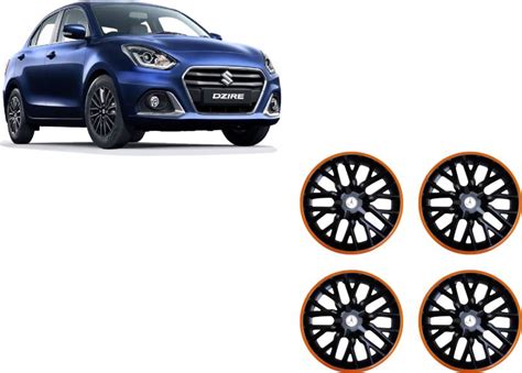 ALPINEZO CAR WHEEL CAP/WHEEL COVER DELTA DEGINE "BLACK_WITH ORANGE ...
