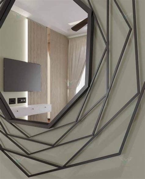 Round Lines Decorative Mirror| Drawing Room Mirrors - Mirrorwalla