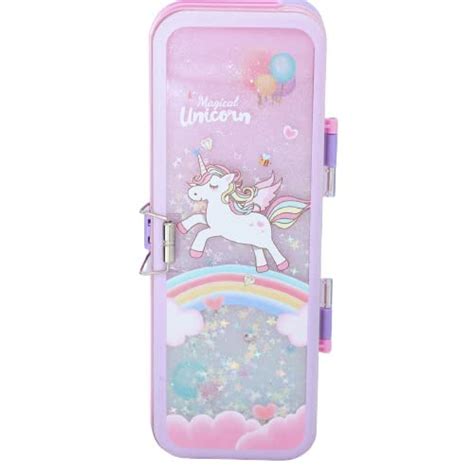 HEYOL Multi-Purpose Zipper Pencil Case with Glitter Flow // Stationary ...