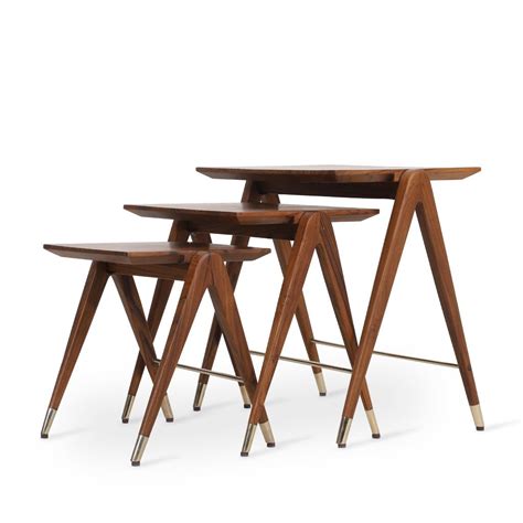 Koaro - Teakwood Nested Side Tables | Alankaram