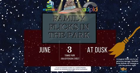 Family Flicks in the Park: Harry Potter Movie Night in Algonquin, Towne ...
