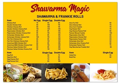 Menu at Shawarma Magic, Navi Mumbai