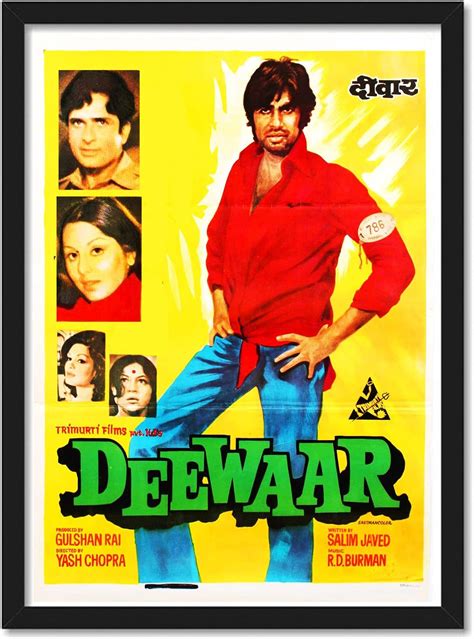 exciting Lives - Deewar Movie Poster - Amitabh Bachchan Shashi Kapoor ...