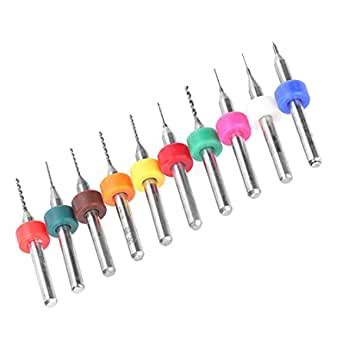 PCB Drill Bit, 10Pcs Micro Twist Bits Circuit Board Drill Bit for ...