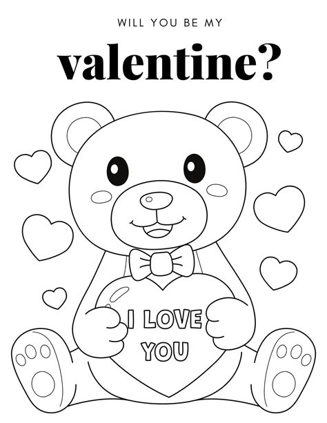 Cute FREE Valentine's Day Coloring Pages for Kids — xoxoerinsmith.com