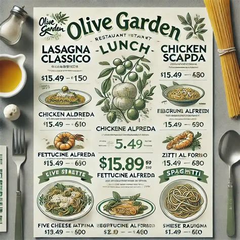 Olive Garden Lunch Menu Timings | Updated 2025