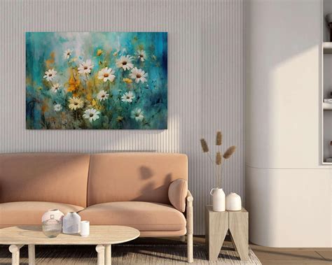 Kenwin Studios Flower Paintings For Wall Decoration With Frame Canvas ...