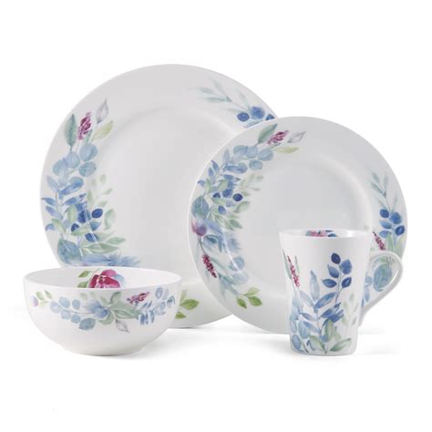 Mikasa Violetta 16-Piece Chip Resistant Dinnerware Set, Service for 4 ...