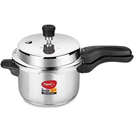 Buy Pigeon SS Cooker INOX O/L - 3 LTR 3 L Induction Bottom Pressure ...