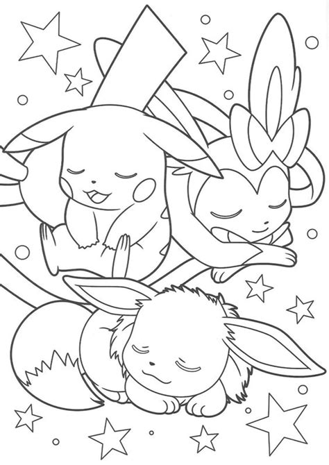 Free & Easy To Print Eevee Coloring Pages | Pokemon coloring sheets ...