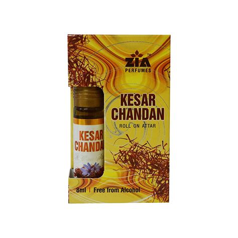 ZIA Kesar Chandan 8ml Roll-On Attar Perfume For Unisex (Non Alcoholic ...