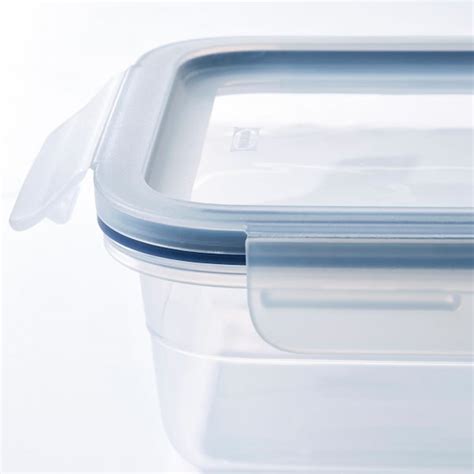 IKEA 365+ food container with lid, rectangular/plastic, 1.0 l (34 oz ...