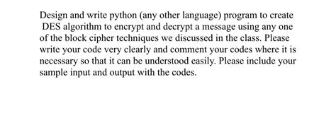 Image result for Des Python Program