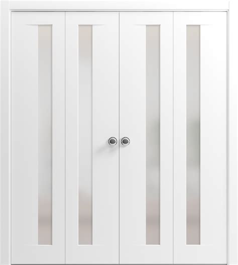 Sliding Closet Double Bi-fold Doors | Planum 0660 Painted White with ...