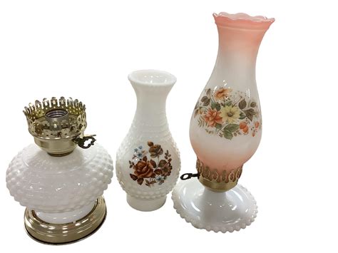 Lot - (2) Electric Lamps with Globes