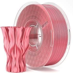 Elegoo Silk PLA Filament 1.75mm Coral Pink 1KG, Shiny Filament Printer ...