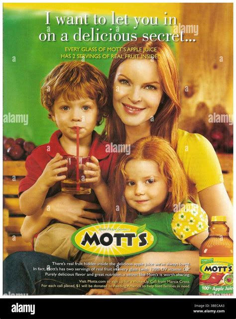 2010 Mott's 100% Original Apple Juice Ad featuring Marcia Cross and ...