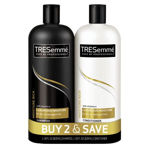 Tresemme Rich Moisture Rich Moisture Shampoo and Conditioner, 28 oz, 2 ...