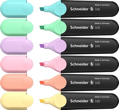 Schneider Pastel Job Highlighter Marker, Chisel Tip, Turquoise, Mint ...